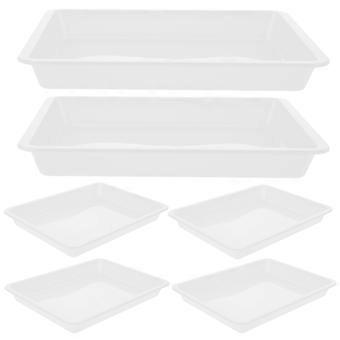Bandejas Organizadoras de Plástico para Encaixe de Quebra-Cabeças, 6 Peças