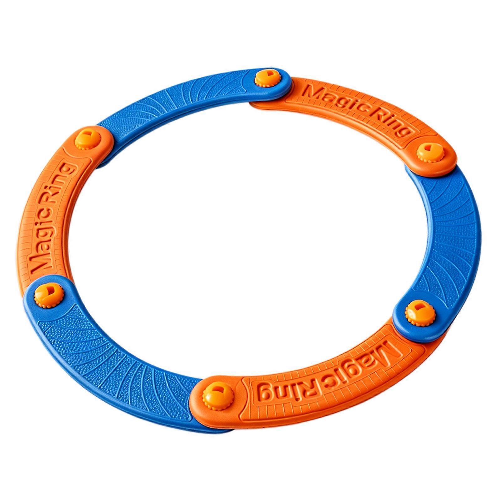 Squeaky Soft Flying Hoop Transformable 2-in-1 Design for Multiple Playways Camping Trip Interactive Fun