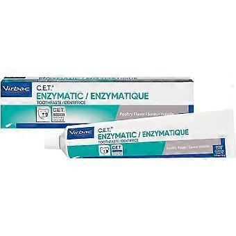 Virbac C.E.T. Enzymatische Tandpasta | Tandsteen- en Plaquebestrijding voor een frisse adem | Tandpasta voor huisdieren | Gevogelte smaak, 70 gram