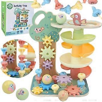 WOOPIE GREEN Montessori 4 i 1 Bollbana Aktivitetsträd FSC