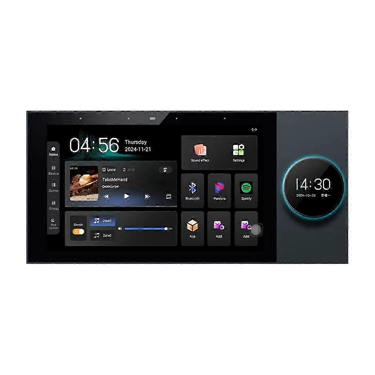 7 Inch Tuya Panel Control 8-Channel Wall Amplifier Touch Screen