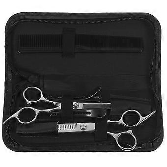 7pcs/set Hair Cutting Scissors Comb Set Barber Hair Trimming Teeth Scissors Kit