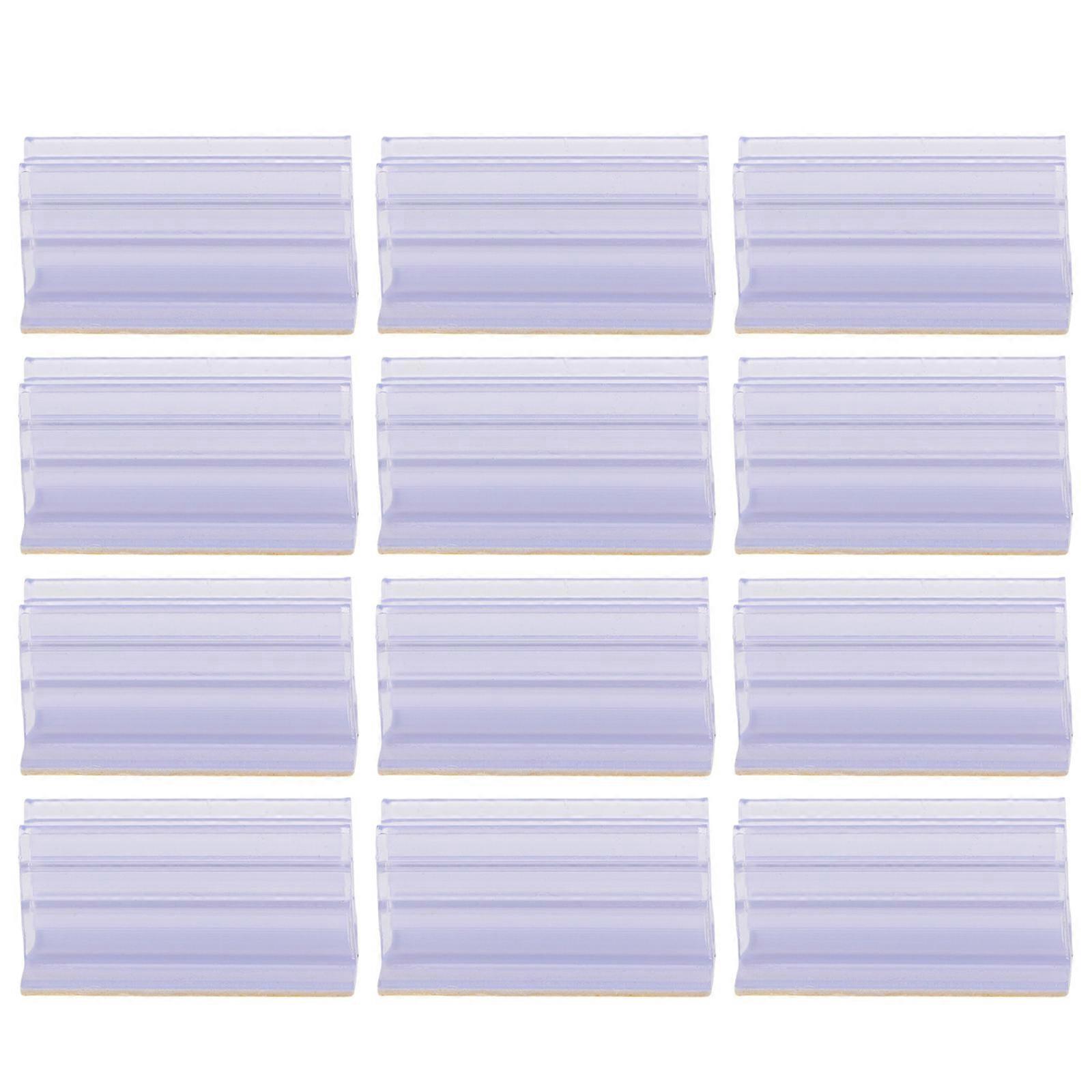 Plastic Shelf Label Holder for Display 80Pcs Transparent Wire Shelf Clip