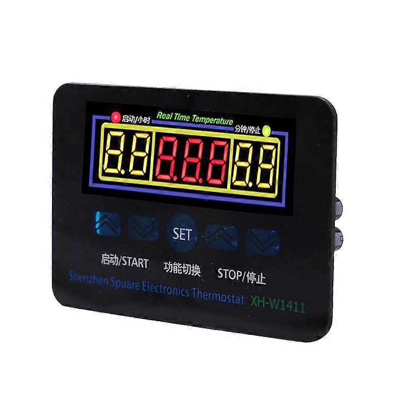 W1411 220V heat cool thermostat control switch temperature controller thermometer with timer functions 20%