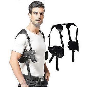 Pistolenholster passt kompakt für große Handfeuerwaffen Verdecktes Schulterport-Holster mit Magazin Pouch_Lucky_B