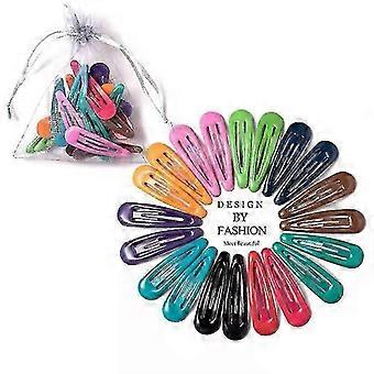 20pcs Hair Pins Klauwen Clips Snap Hair Clips Pins Kleur Metal Barrettes Styling Accessoires