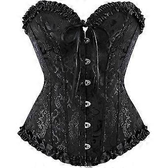 Szivyshi Damen-Overbust-Bustier-Top mit Schnürung und Kunststoffstäben, Größe 26-27 (Modelljahr 2025)