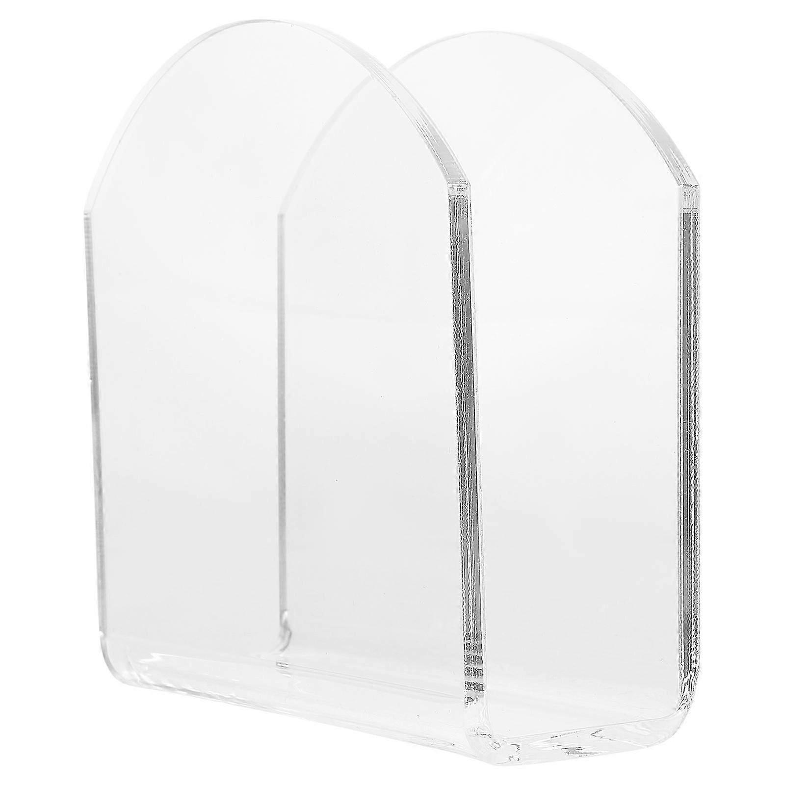 Acrylic Tabletop Tissue Storage Rack for Kitchen Or Restaurant Use Transparent