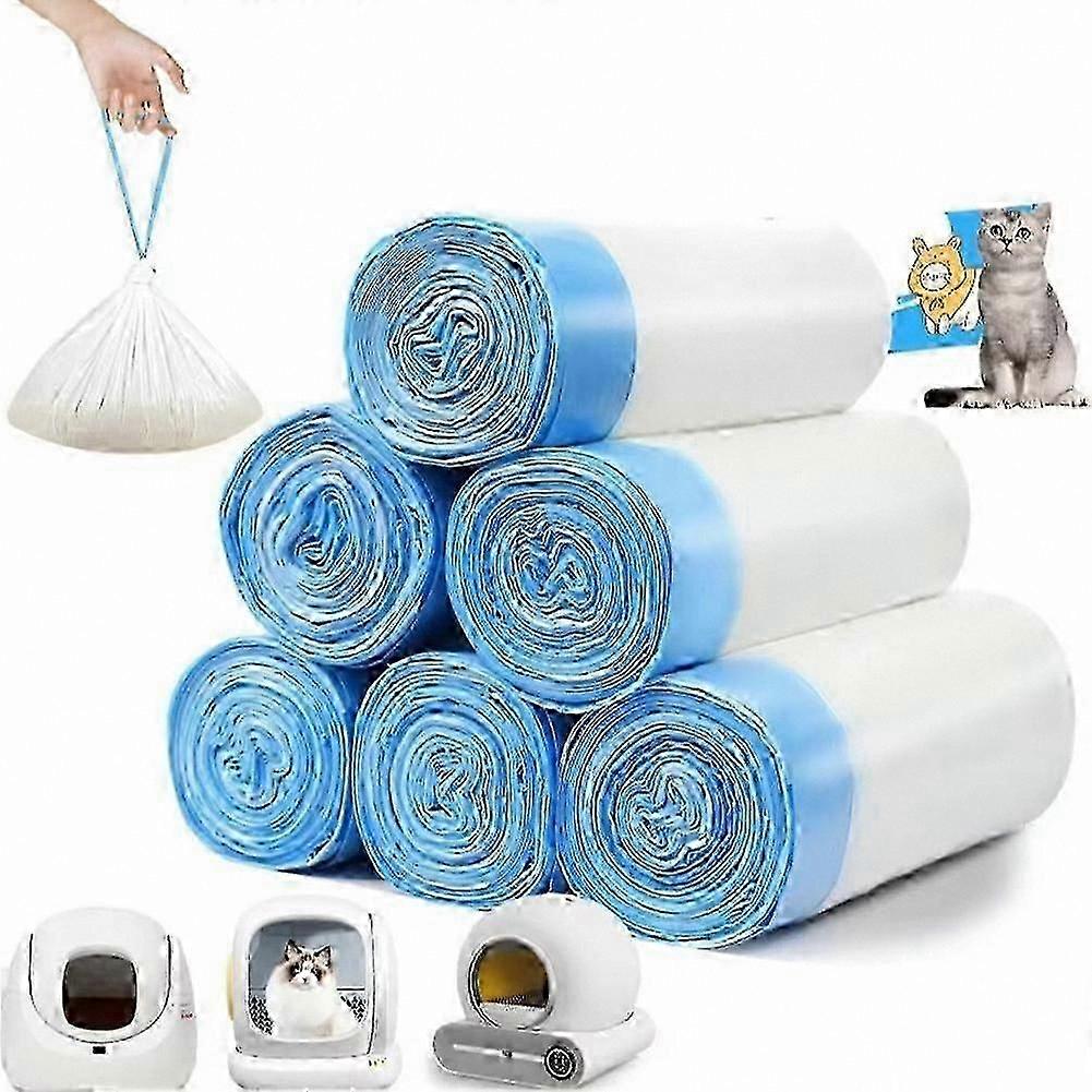 Extra-Thick Cat Litter Box Liners, 90 Count, Compatible with Automatic Litter Boxes