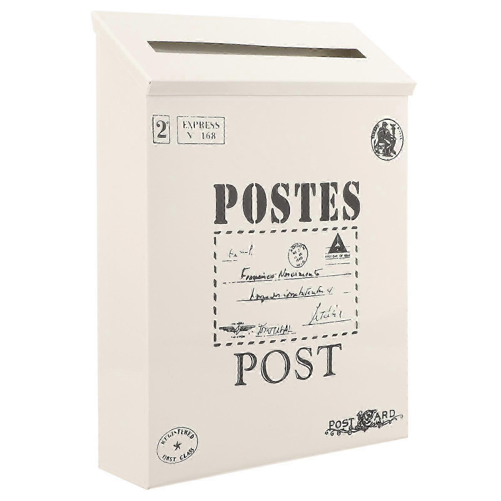 Vintage Mailbox Post Box Mailbox Wall Mount Post Box Outside Mailbox Mail Box
