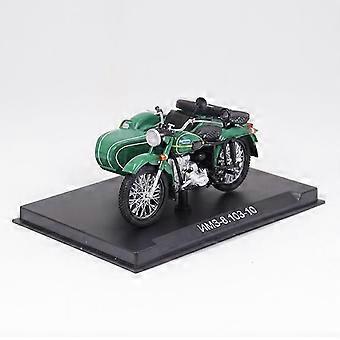 2024 Formgjuten modellbil 1/24 Sovjetunionen Ryssland Ural Alloy Trehjulig terrängmotorcykel Modellsamling Visa presentleksak