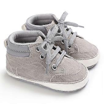 Frühlings- und Herbst-Herren-/Babyschuhe mit hohem Schaft, weicher Sohle, rutschfest, einfarbig