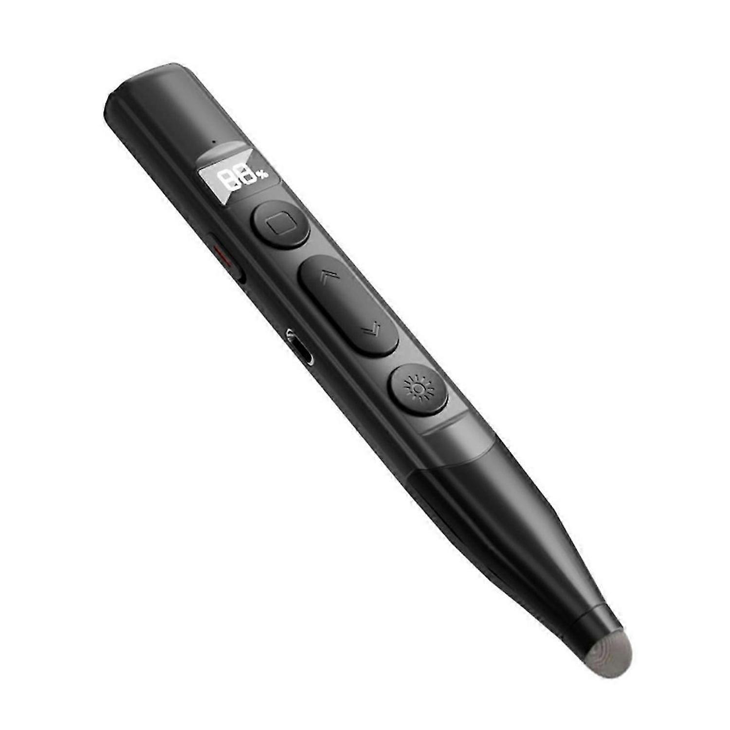 Rechargeable Wireless Presenter Battery Level Display Stylus Screen Touch PPT Pointer Pen for Teachi