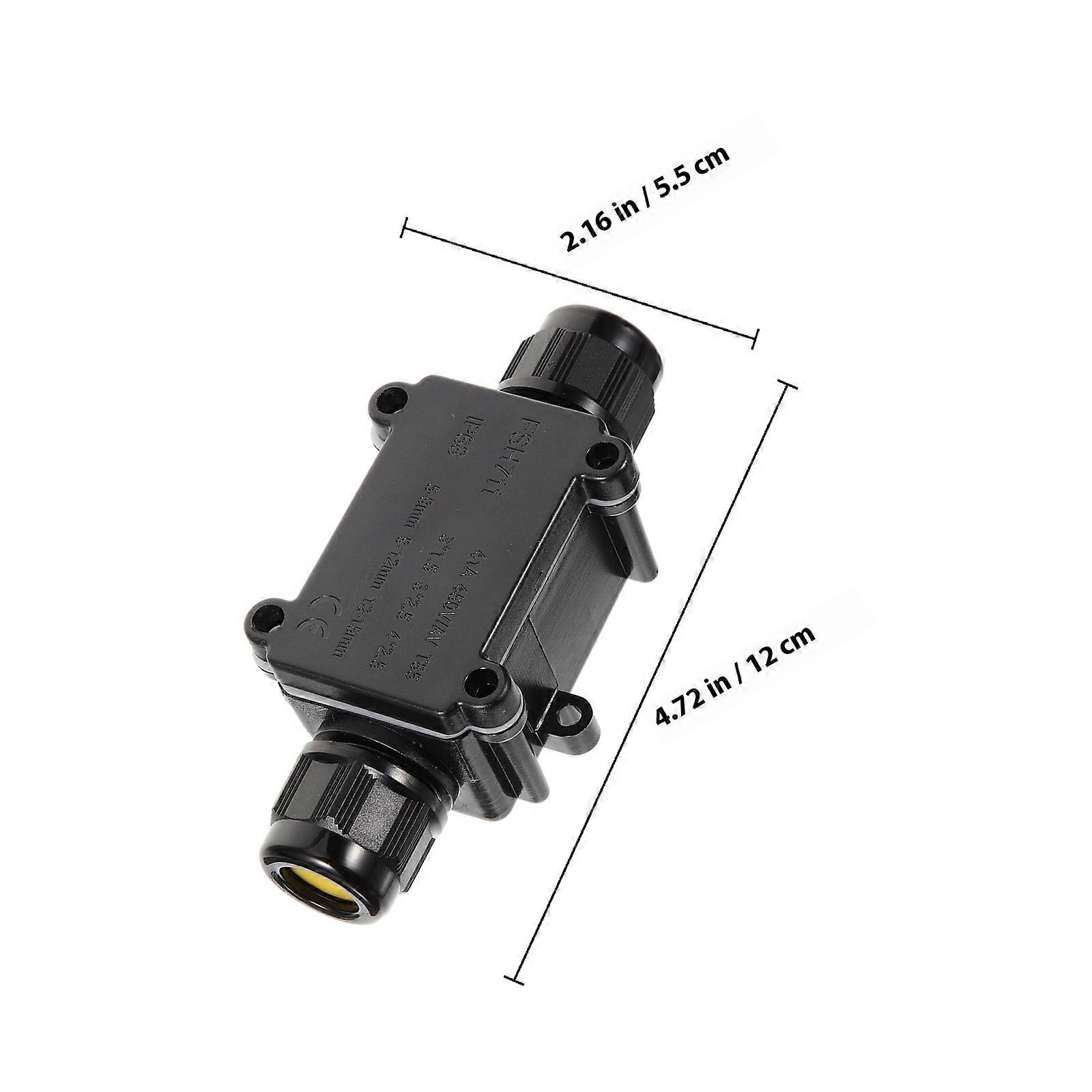 Outdoor Waterproof Junction Box Plastic 2-Way Project Box for Connecting
