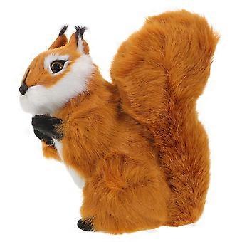 Eichhörnchen-Plüschtiere: Realistische Eichhörnchenfiguren, künstliches Wildtiermodell, simuliertes Plüschtier für die Dekoration im Bauernhaus, Zuhause, Büro
