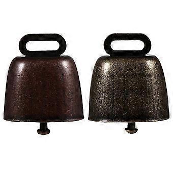 2 Pcs Adornos De Navidad Para Exteriores Goat Bells Collars Goat Accessories Metal Cattle Bells Pet Hanging Decor-zsc