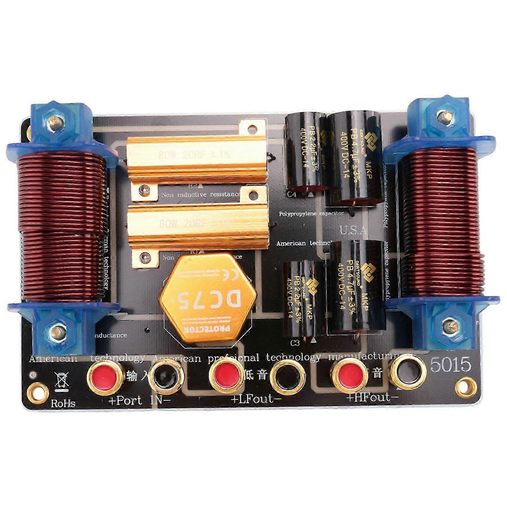 1100W Audio Frequency Divider Two Way Speaker Crossover