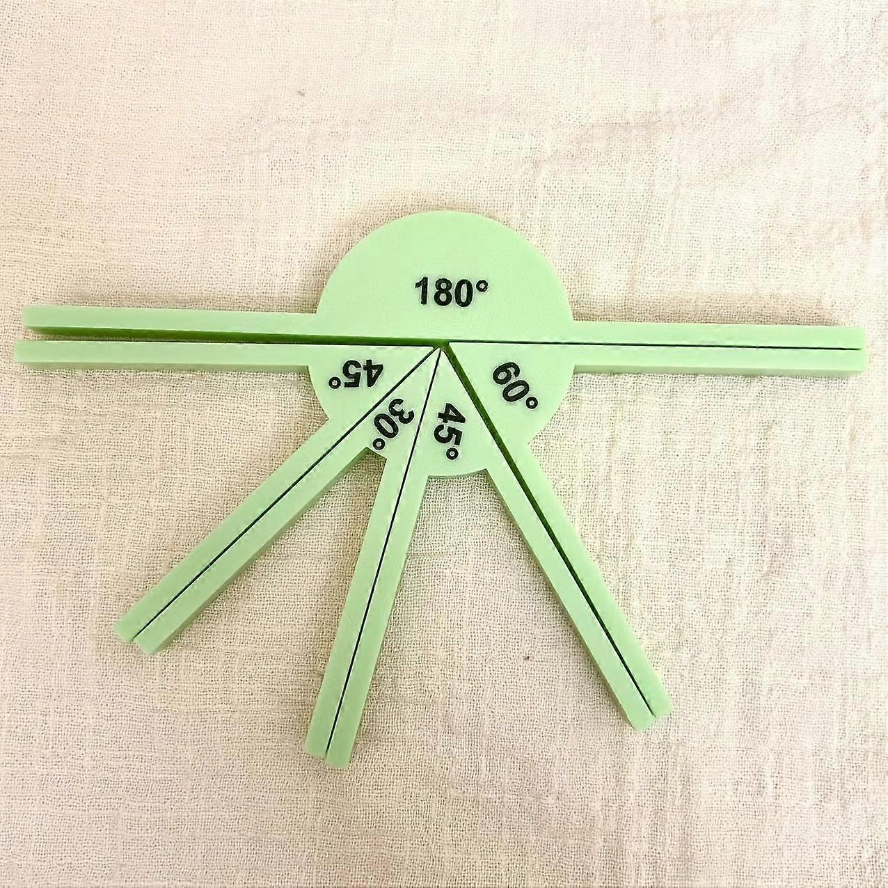 Multi-Angle Teaching Protractor Set, Geometric Angle Display Tool for Math Classroom, Angle Cognition Learning Supplies