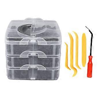 630pcs car clips kit plastic mudguard fastener rivet clips with tool