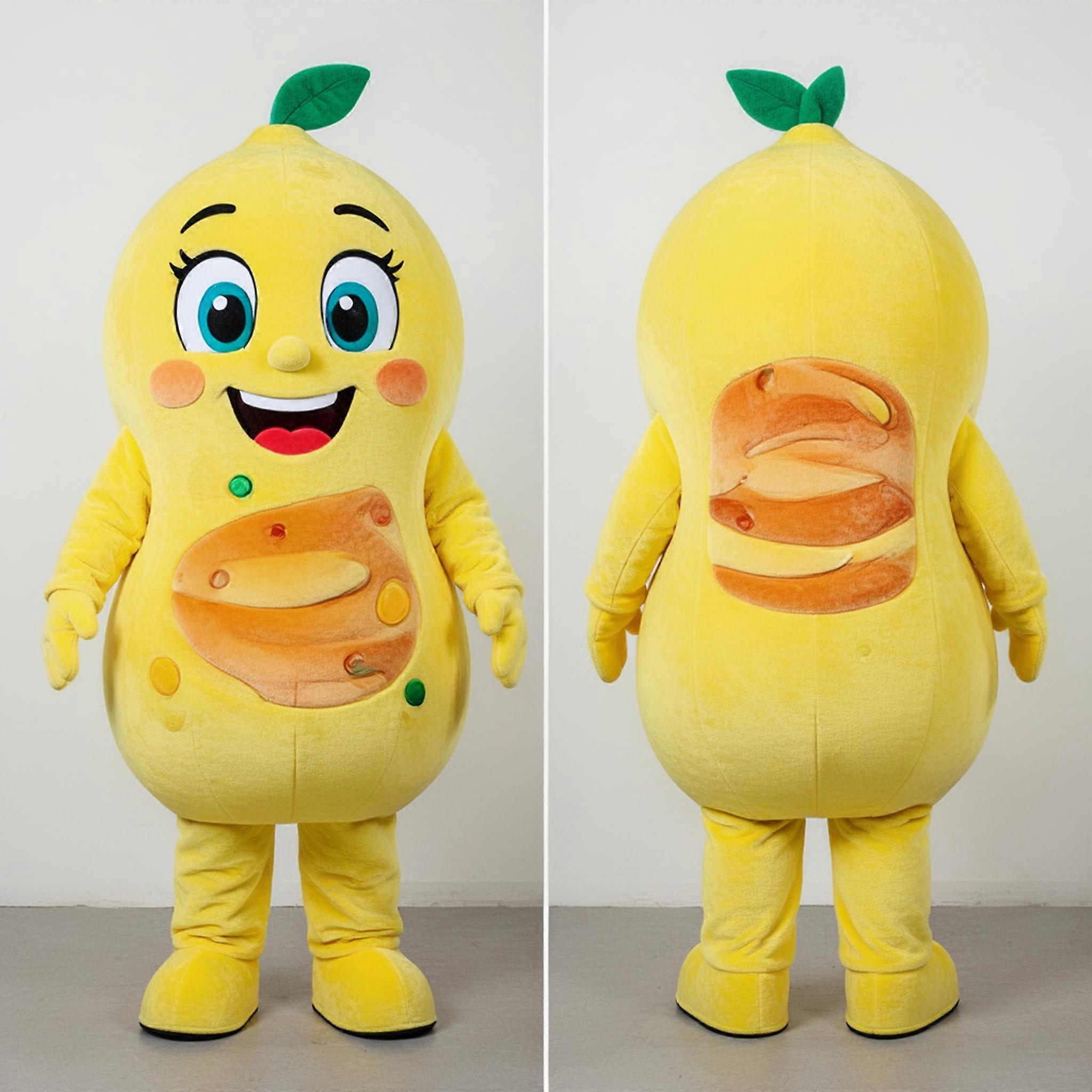 MASTICOT Lemon Yellow Plush Gyro Mascot
