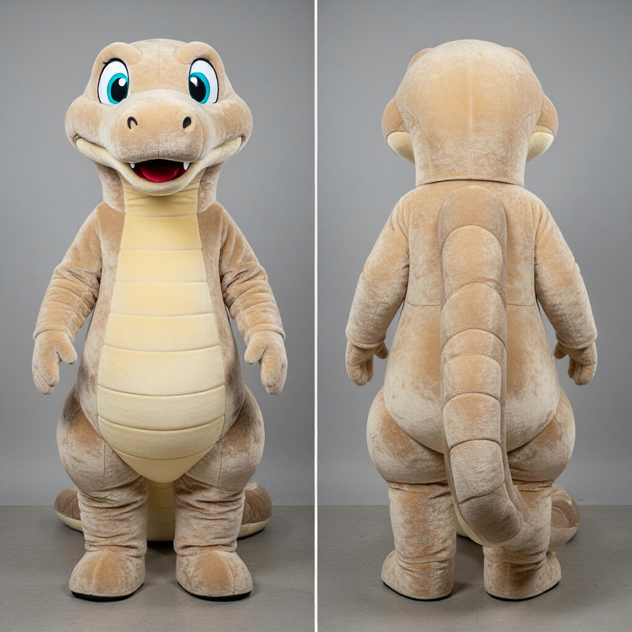 MASTICOT Beige Rounded Titanoboa Mascot