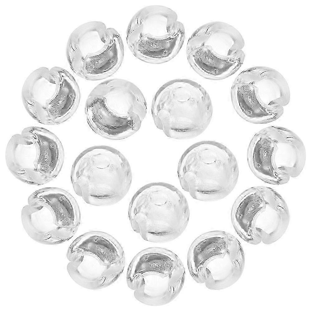 30Pcs Transparent Beaded Chain Stops