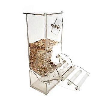 Boîte à manger en acrylique pour oiseaux, accessoire pour cage à perroquet