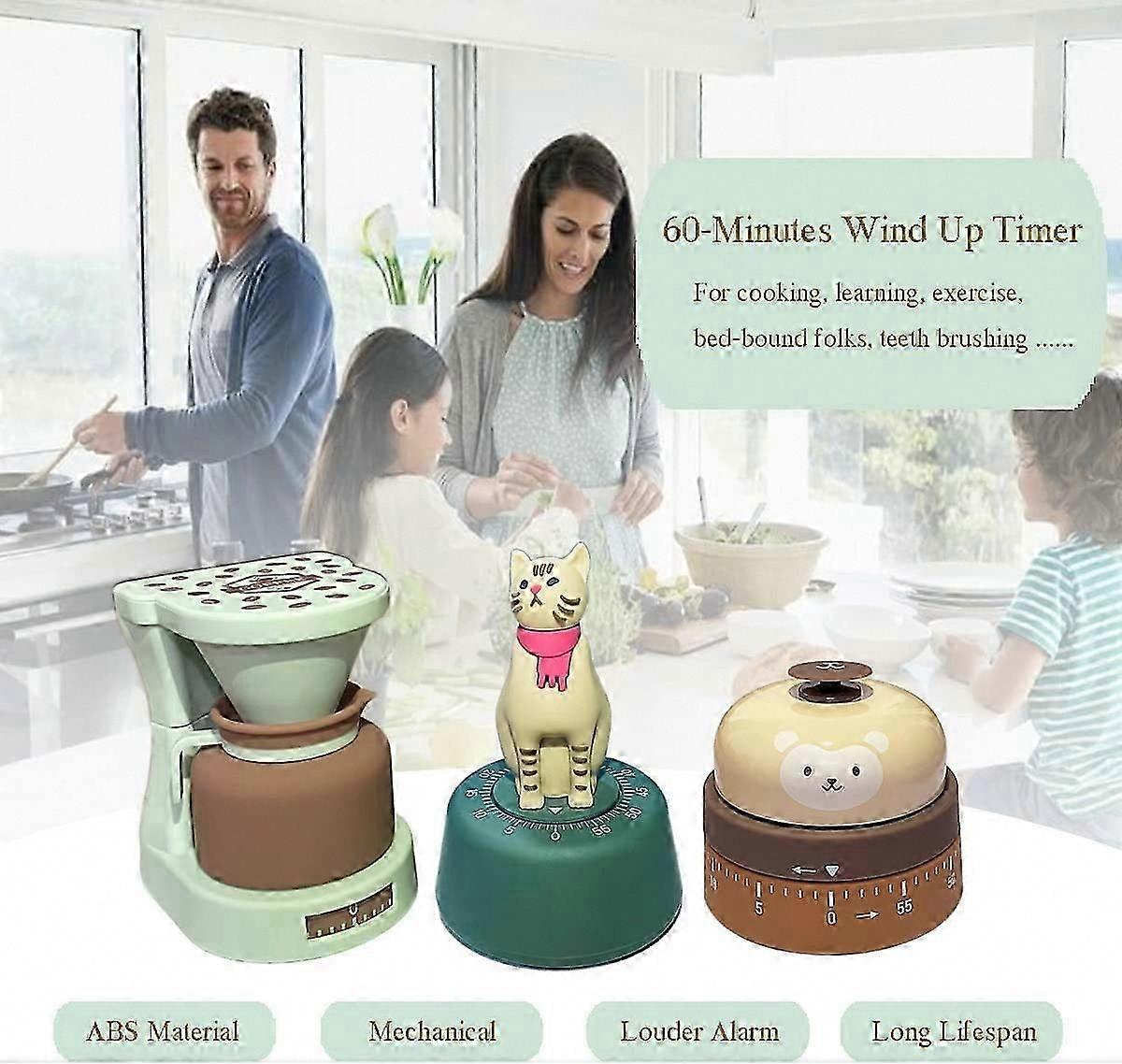 Kitchen Timer for Cooking Cute Egg Timers 60 Minute Mechanical Countdown Timer