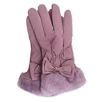 1 Paar Winterhandschuhe, verdicktes Samtfutter, wasserdichtes Regengewebe, winddicht, Touchscreen-geeignet, Wintersporthandschuhe, Jikaixiang