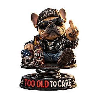 Rocking Punk Dog Figurine Resin