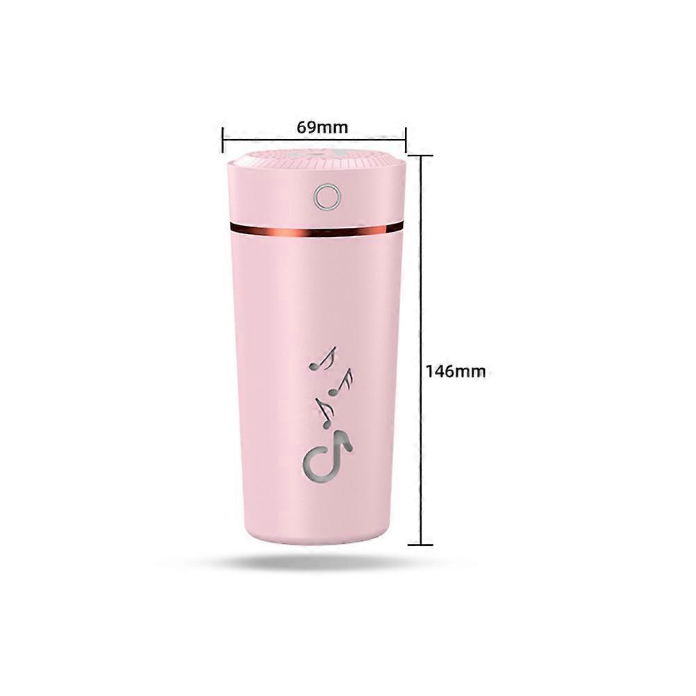 Pink USB Mini Night Light Humidifier for Aromatherapy