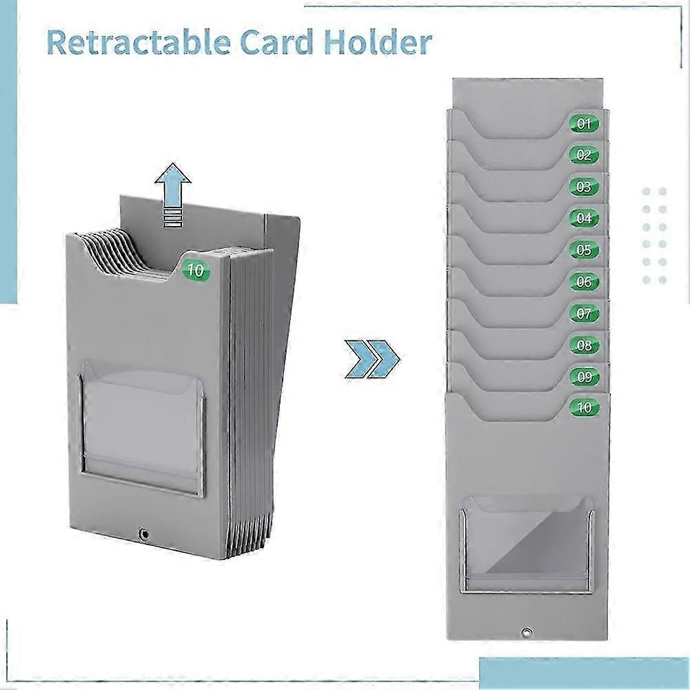 Time Card Bag Office Material Punch Card Rack Hanging Storage Rack Multi-Function Rack Optional Position