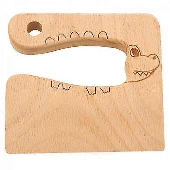 Natural Wood Kids Chopping Toy Safe