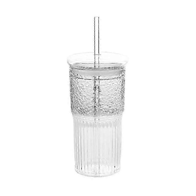 600ml Clear Cylindrical Glass Mug