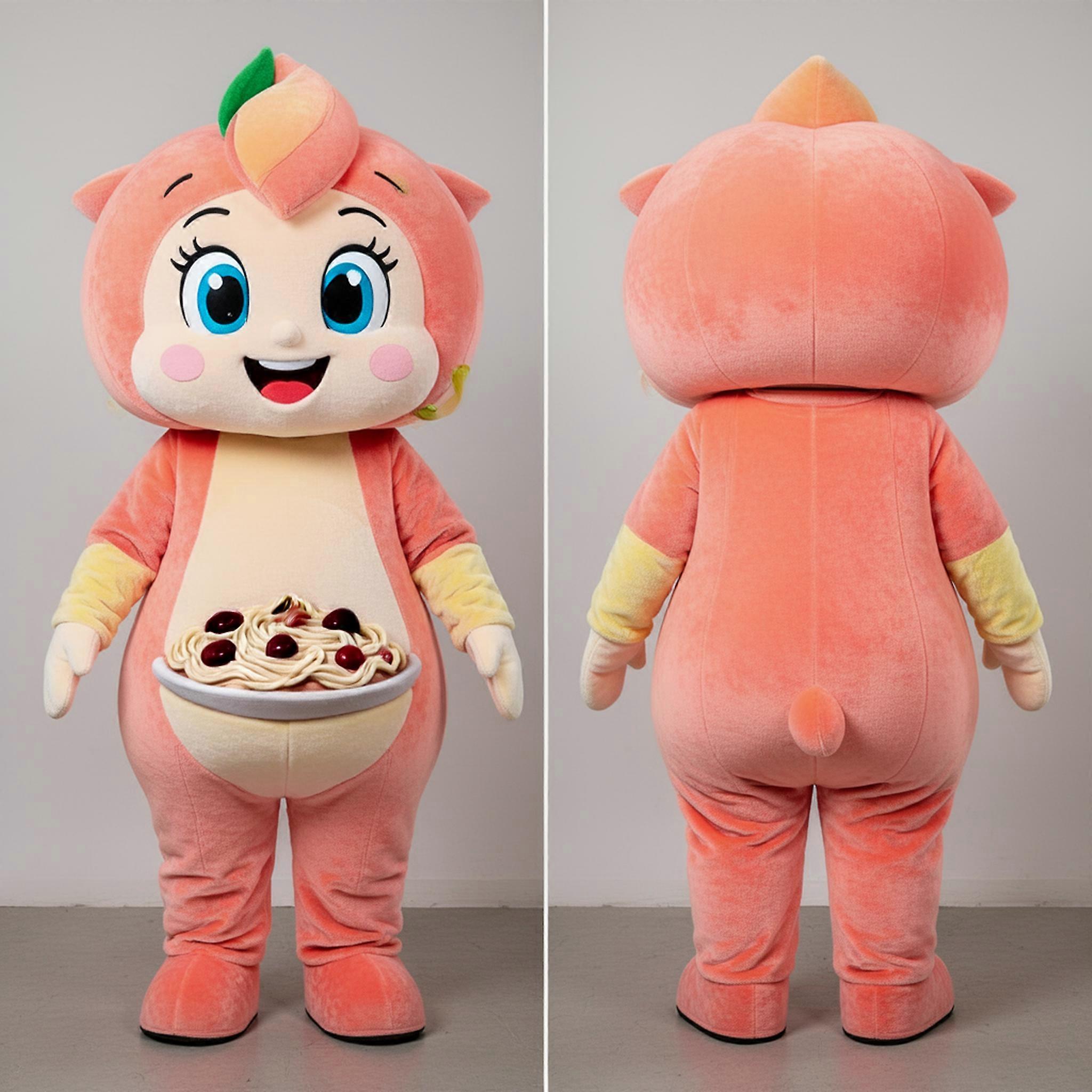 MASTICOT Peach Velvety Beef Stroganoff Mascot