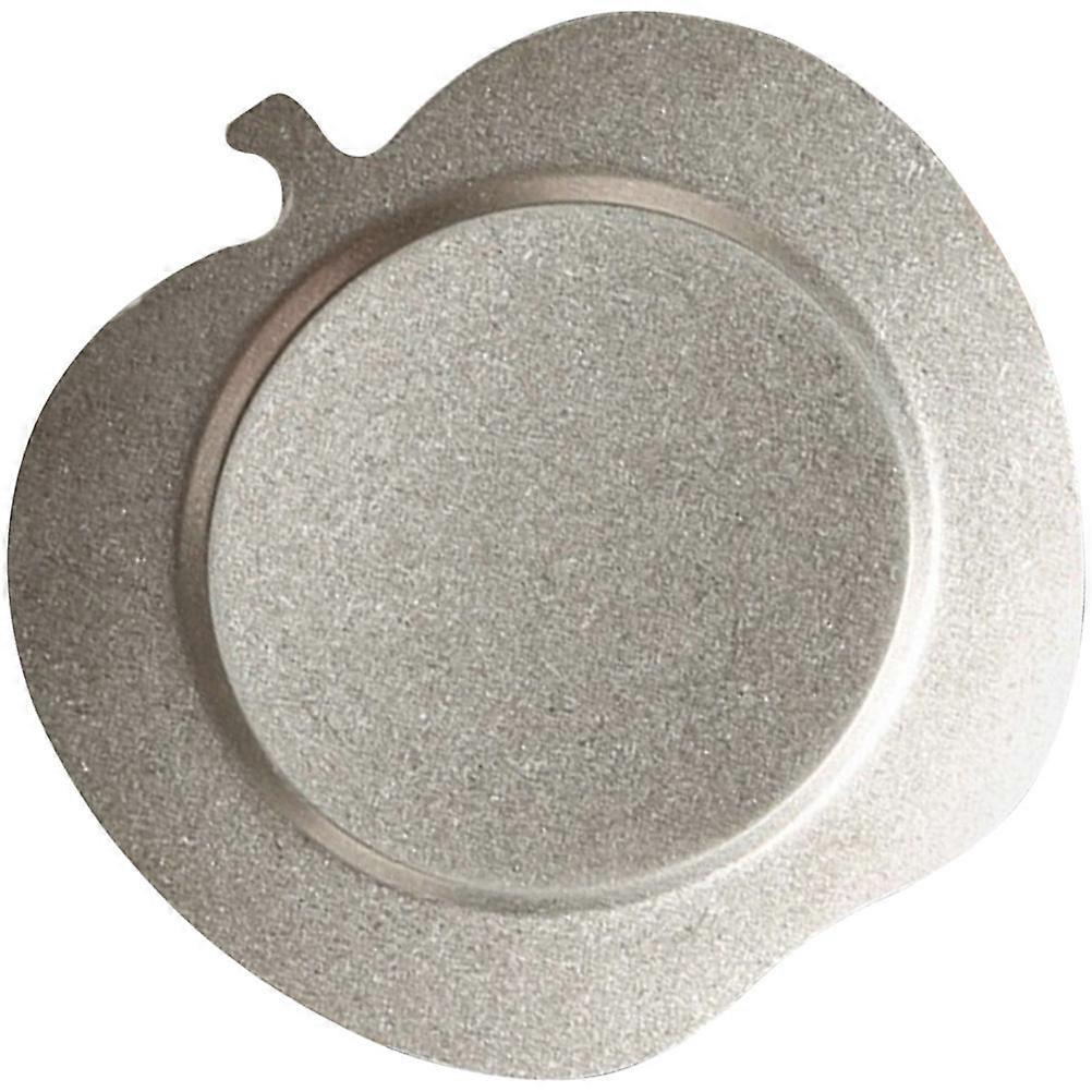 3Pcs Apple Shape Salad Serving Plates for Bbq Silver Design