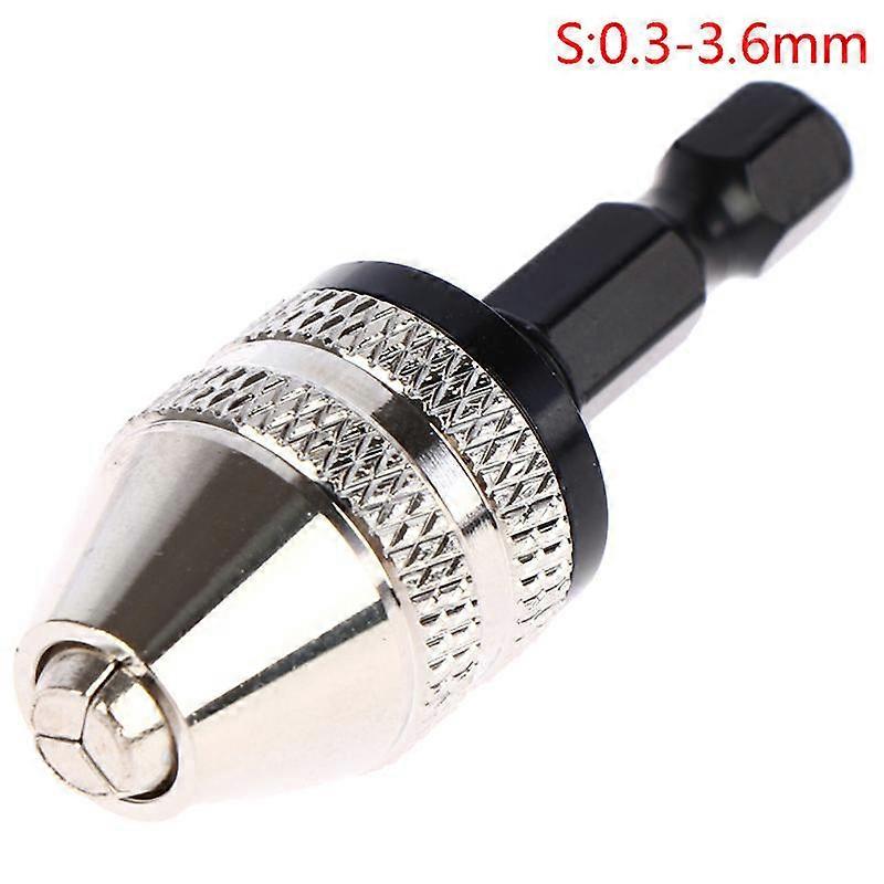1/4'' Hex Shank Keyless Drill Chuck Quick Change Adapter Converter Drill Adapter