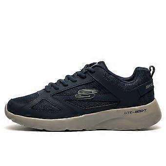 Skechers Dynamic 2.0 Memory Foam Trainers Deep Navy / Grey