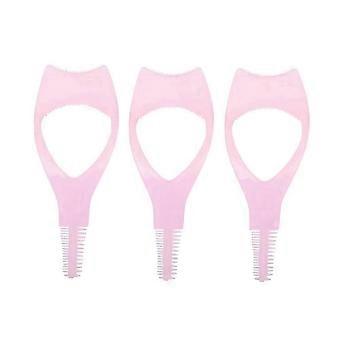 Eyelashes Tools Mascara Shield Applicator ,Eyelash Tool Upper Lower Eye Lash Mascara Guard Applicator Pink-JXLGV