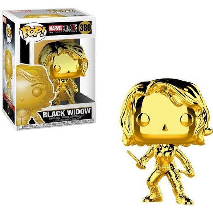 Figurine Funko Pop! Marvel : Black Widow (Chrome)