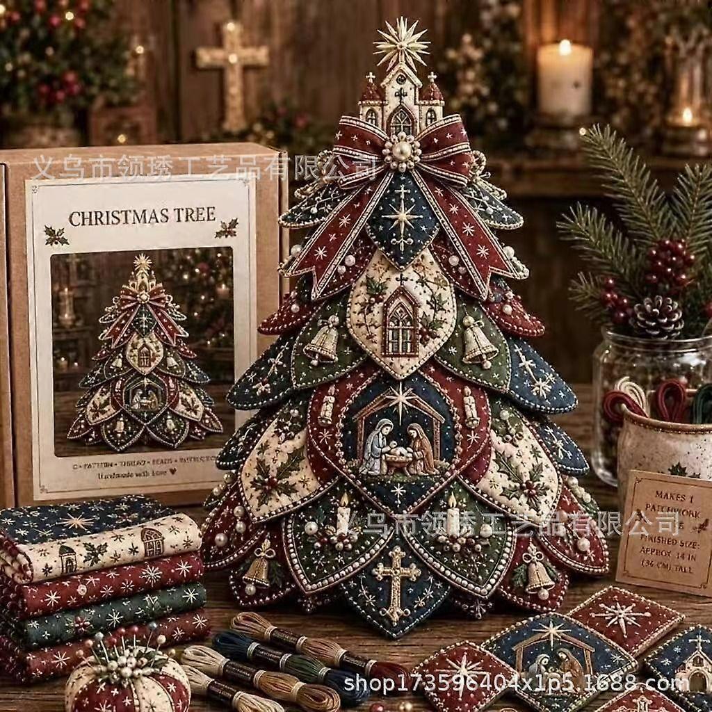 Beaded Nativity Quilted Tree Craft Kit