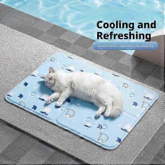 Pet Cooling Mat, Water Gel Self-Cooling Pad for Cats and Dogs, Bite-Resistant, Easy to Clean jdd