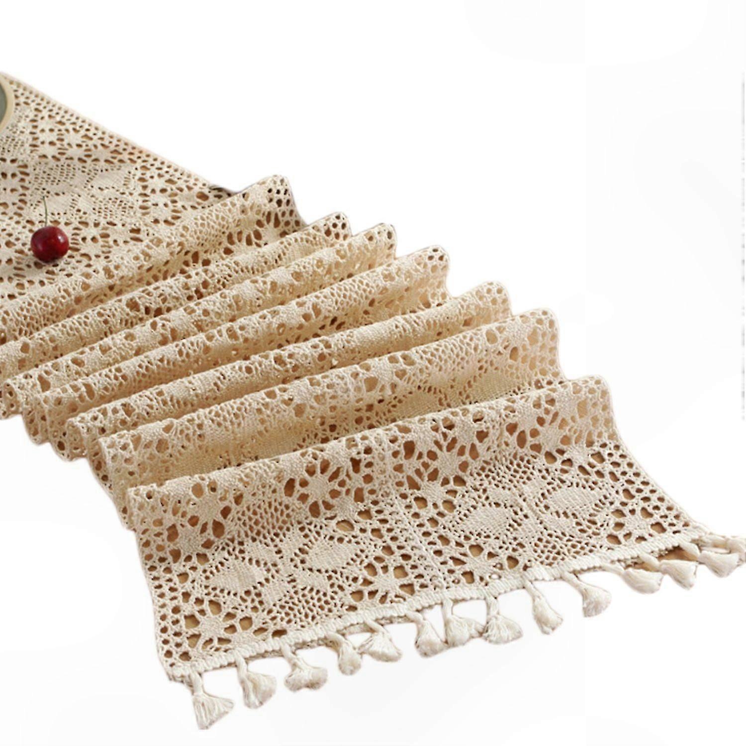 Boho Floral Table Runner Cotton