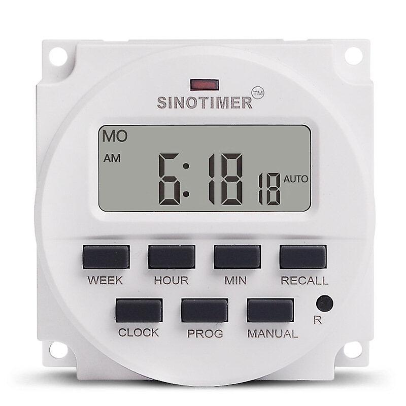 Lcd Digital 12v Dc/ac 1.6 Inch Timer Electric Controller 7 Days Programmable Time Switch Built-in Ul Listed Relay