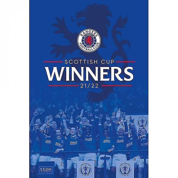 Rangers FC Scottish Cup Winners Poster