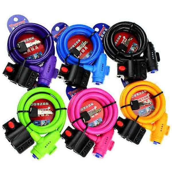 Universal Coil Cable Bike Cycle Bicycle Security Lock