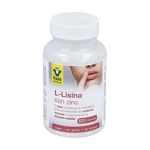 L-lysine with zinc maintenance of bones and skin 100 capsules of 500mg
