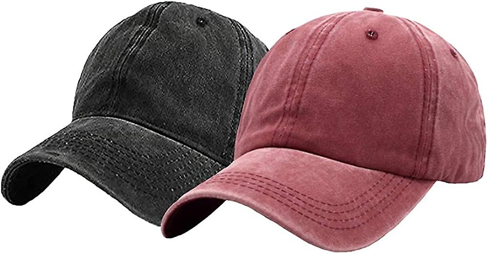 Vrouwen Baseball Hat Washed Ball Hat Verstelbare Baseball Cap