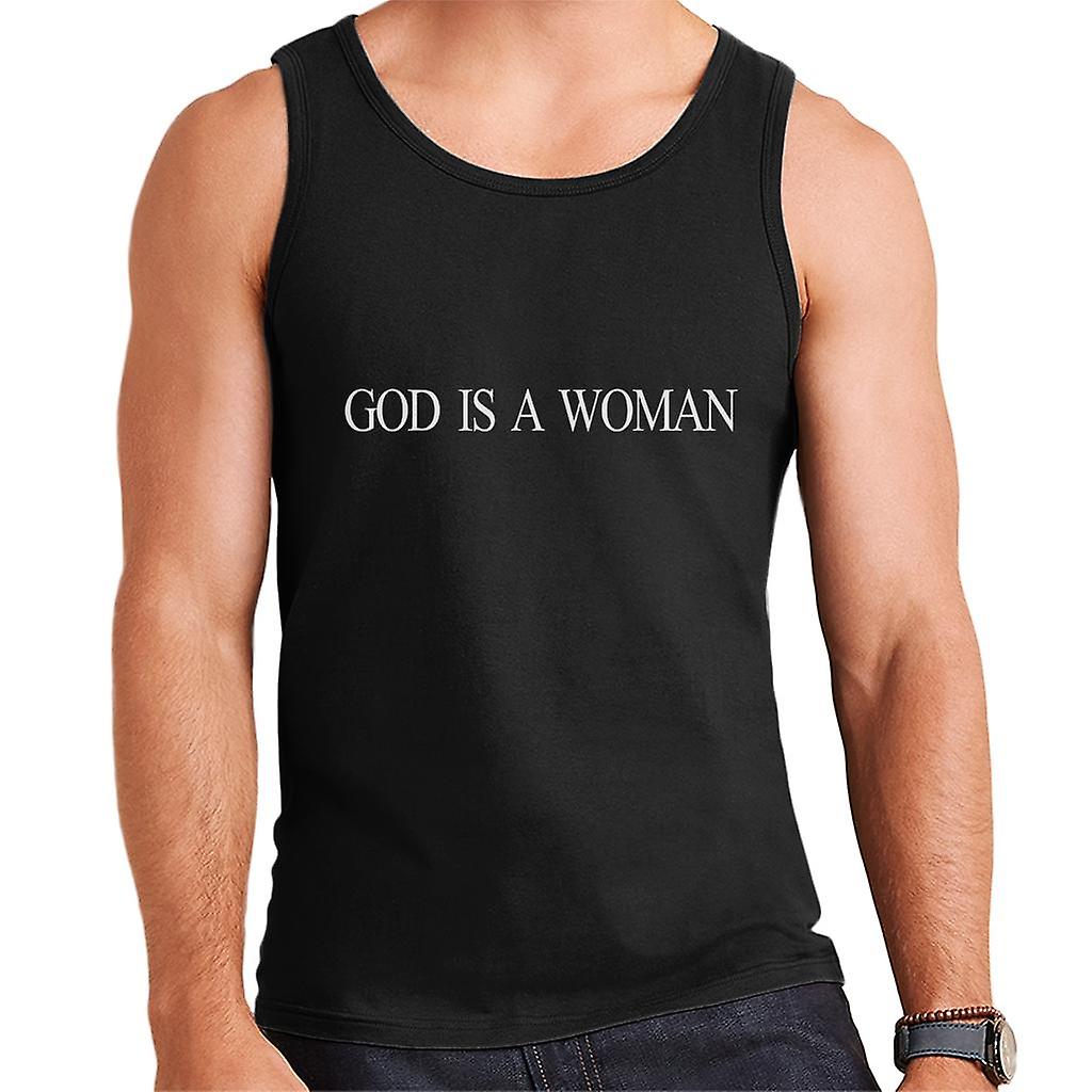 Deus é colete uma mulher do Slogan MASC