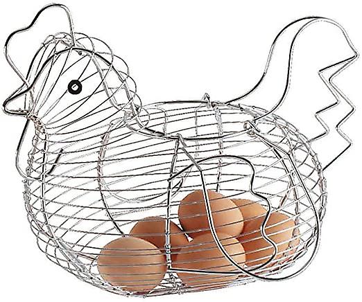 Chicken Shape Wire Egg Storage Basket Home Storage Basket